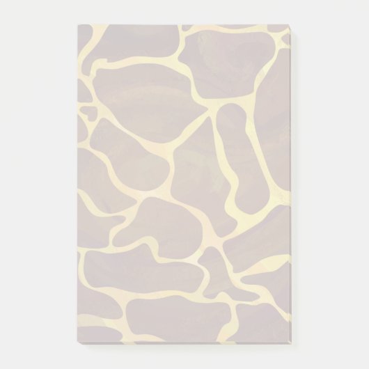 Giraffe Brown and Yellow Print Post-it® Notes (Voorkant)