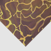 Giraffe Brown and Yellow Print Tissuepapier (Detail)