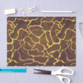 Giraffe Brown and Yellow Print Tissuepapier (Craft)