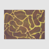 Giraffe Brown and Yellow Print Tissuepapier (Voorkant)