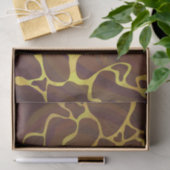 Giraffe Brown and Yellow Print Tissuepapier (Geschenk)