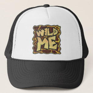 Giraffe Brown and Yellow Print Trucker Pet