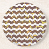 Giraffe Brown and Yellow Print Zandsteen Onderzetter (Voorkant)