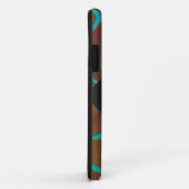 Giraffe Brown en Blauwgroen print Case-Mate iPhone Case (Achterkant/rechts)