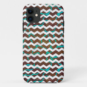 Giraffe Brown en Blauwgroen print Case-Mate iPhone Case