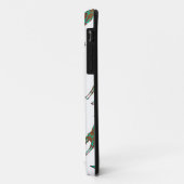 Giraffe Brown en Blauwgroen print Case-Mate iPhone Case (Achterkant/links)