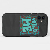 Giraffe Brown en Blauwgroen print Case-Mate iPhone Case (Achterkant (horizontaal))