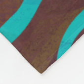 Giraffe Brown en Blauwgroen print Fleece Deken (Hoek)