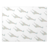 Giraffe Brown en Blauwgroen print Notitieblok (Voorkant)