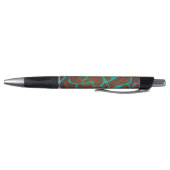 Giraffe Brown en Blauwgroen print Pen (Bodem)