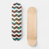 Giraffe Brown en Blauwgroen print Persoonlijk Skateboard (Voorkant)