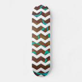 Giraffe Brown en Blauwgroen print Persoonlijk Skateboard (Voorkant)
