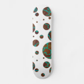 Giraffe Brown en Blauwgroen print Persoonlijk Skateboard (Voorkant)
