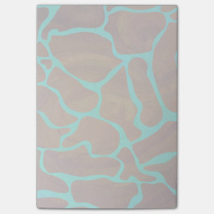 Giraffe Brown en Blauwgroen print Post-it® Notes