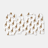 Giraffe Brown en Geel Silhouette Bedankdoosjes (Uitgevouwen)