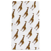 Giraffe Brown en Geel Silhouette Klein Cadeauzakje (Voorkant)