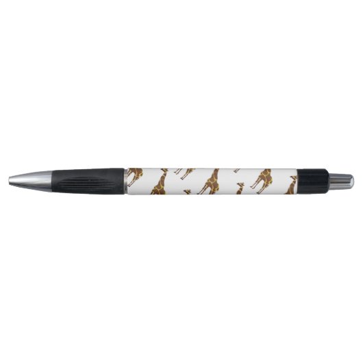 Giraffe Brown en Geel Silhouette Pen (Voorkant)