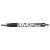 Giraffe Brown en Geel Silhouette Pen (Achterkant)