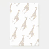 Giraffe Brown en Geel Silhouette Post-it® Notes (Voorkant)
