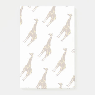 Giraffe Brown en Geel Silhouette Post-it® Notes