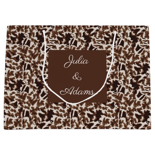 Giraffe Bruine Cadeautas (Voorkant)