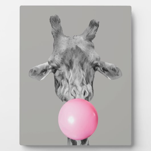 giraffe bubbel fotoplaat (Voorkant)