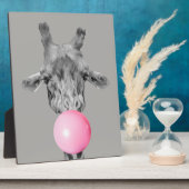giraffe bubbel fotoplaat (Zijkant)