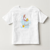 Giraffe, bubbelbad en rubberen eendjes kinder shirts (Voorkant)