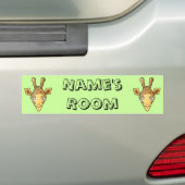 Giraffe Bumpersticker (Op auto)
