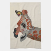 GIRAFFE & BUTTERFLY THEEDOEK (Verticaal)