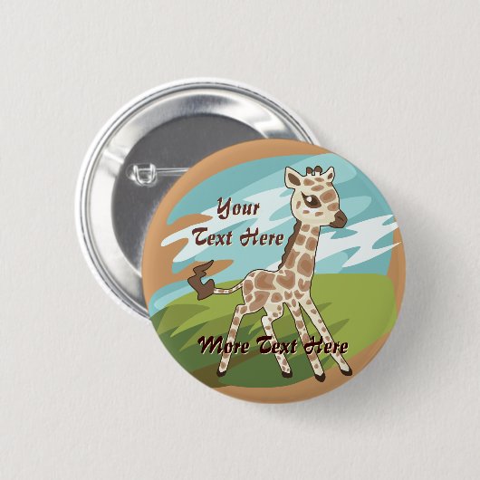 Giraffe Button (Voorkant /achterkant)