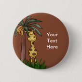 Giraffe Buttonnen Ronde Button 5,7 Cm (Voorkant)
