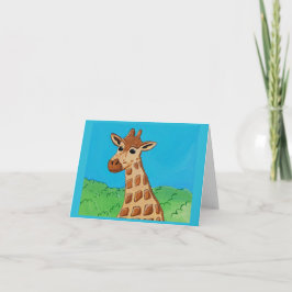Giraffe by Joel Anderson Small greeting card Kaart
