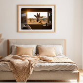 Giraffe Cadeau voor Dierenliefhebbers Poster