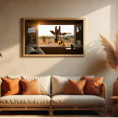 Giraffe Cadeau voor Dierenliefhebbers Poster