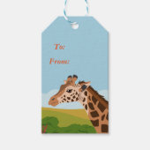 Giraffe Cadeaulabel (Voorkant)