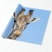 Giraffe Cadeaupapier (Uitgerold)