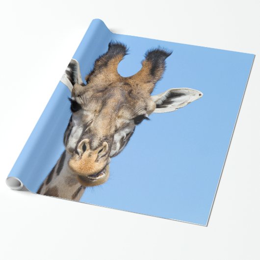 Giraffe Cadeaupapier (Uitgerold)