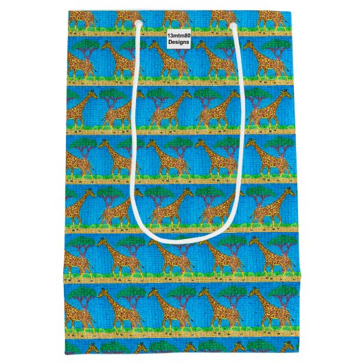 Giraffe - Cadeautas (Achterkant)