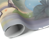 Giraffe & Cake in het Oerwoud | Inpakpapier (Rol Hoek)