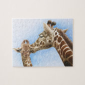 Giraffe & Calf Puzzle Legpuzzel (Horizontaal)
