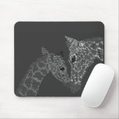 Giraffe Calligram Muismat (Met muis)