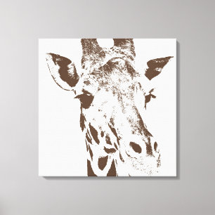 Giraffe Canvas Afdruk