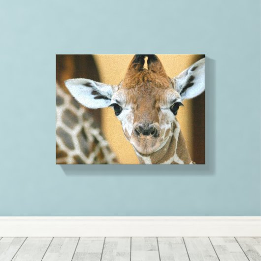 Giraffe Canvas Afdruk (Insitu (Houten vloer))