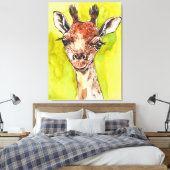 Giraffe Canvas Afdruk (Insitu (Slaapkamer))
