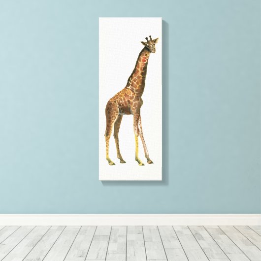 Giraffe Canvas Afdruk (Insitu (Houten vloer))