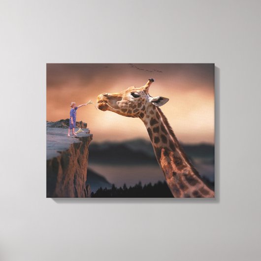 Giraffe Canvas Afdruk (Voorkant)
