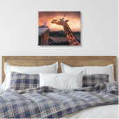Giraffe Canvas Afdruk (Insitu (Slaapkamer))