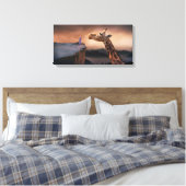 Giraffe Canvas Afdruk (Insitu (Slaapkamer))