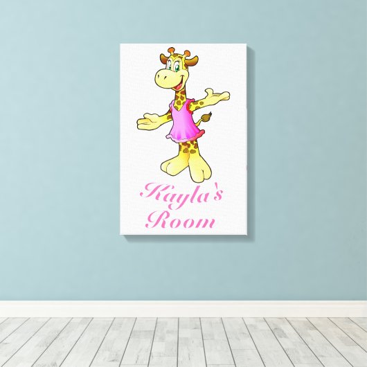 Giraffe Canvas Afdruk (Insitu (Houten vloer))